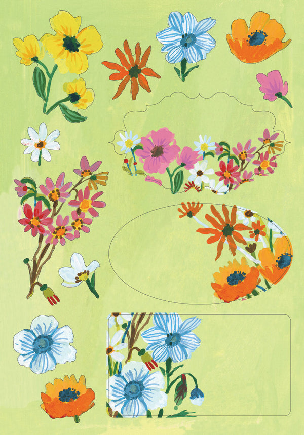 Flower Field Writing Paper Set
