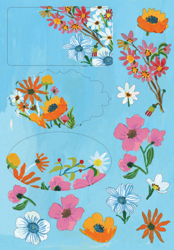 Flower Field Writing Paper Set