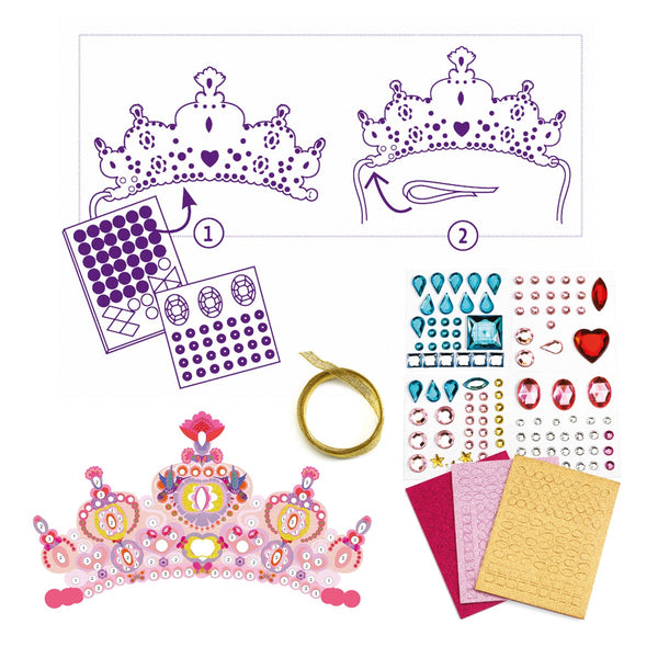 Djeco Do It Yourself - Mosaic Tiaras - Like a Princess