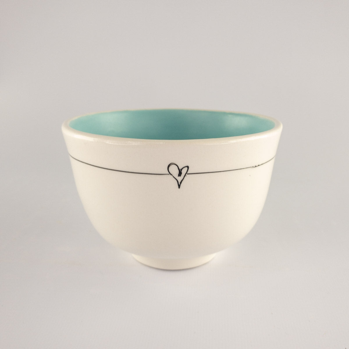 Breakfast Bowl Candy Love-Stripe with heart