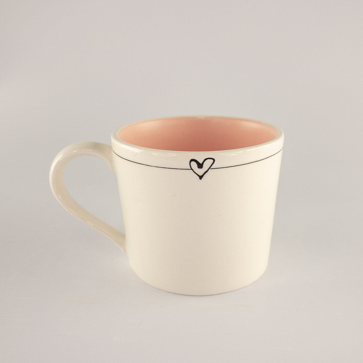 Mug C Candy Love - stripe with heart