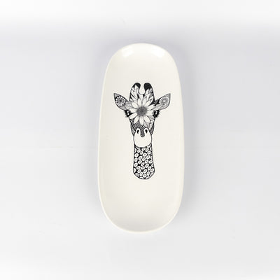 Flat Oval Medium Giraffe Bridget