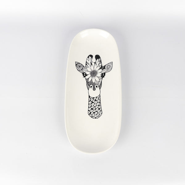 Flat Oval Medium Giraffe Bridget