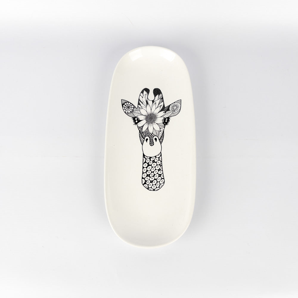 Flat Oval Medium Giraffe Bridget
