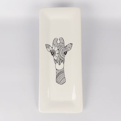Rectangular Platter Giraffe