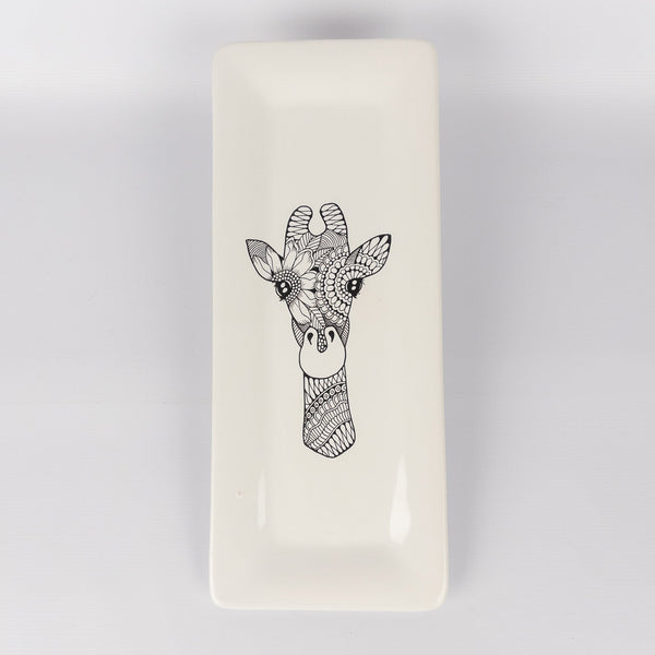 Rectangular Platter Giraffe