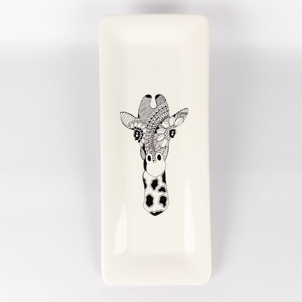Rectangular Platter Giraffe