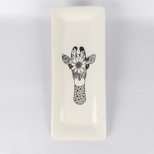 Rectangular Platter Giraffe
