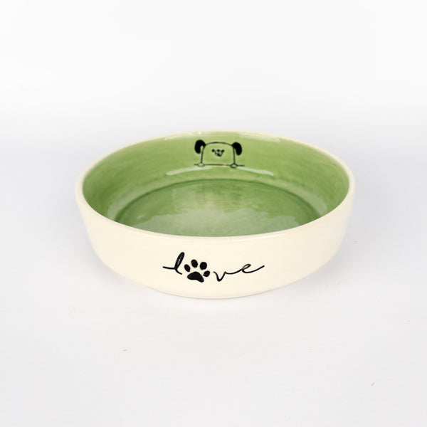Pet Bowl Large Mint Dog