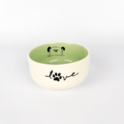 Pet Bowl Medium Mint Dog
