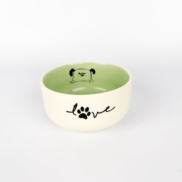 Pet Bowl Medium Mint Dog
