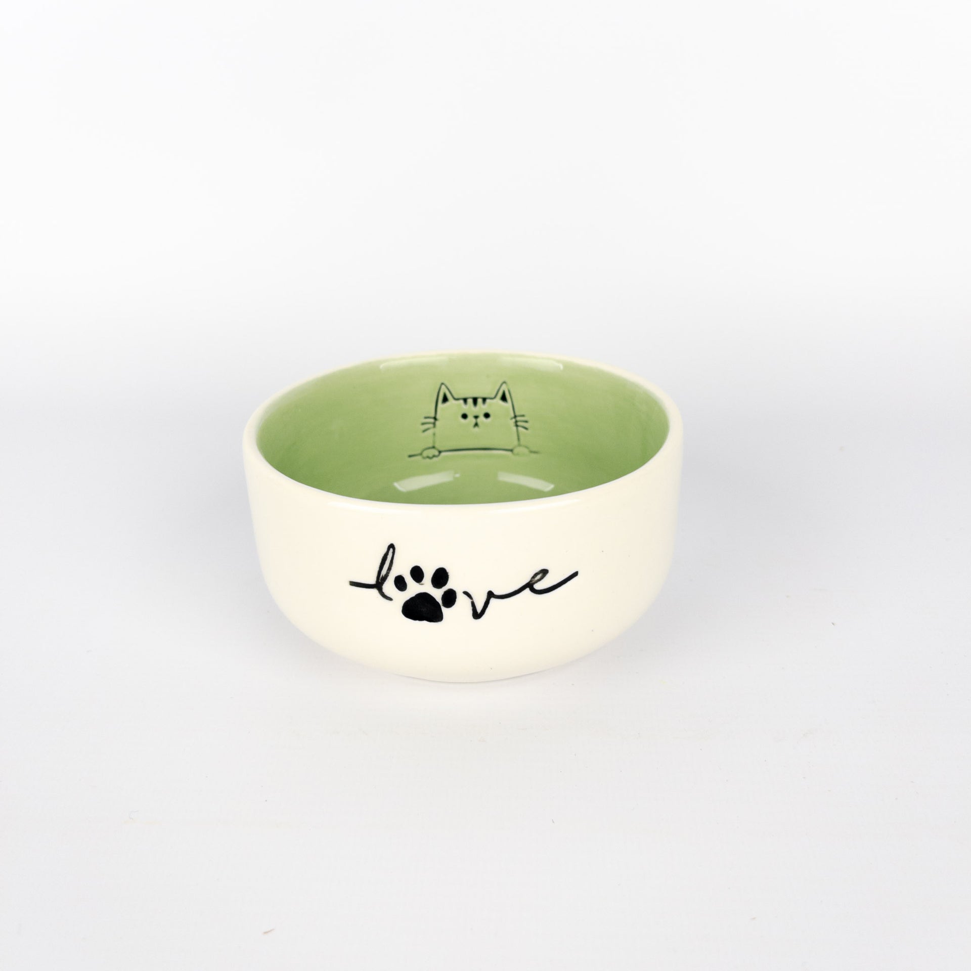 Pet Bowl Medium Mint Cat