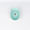 Oval Pet Bowl Small Turquoise Cat