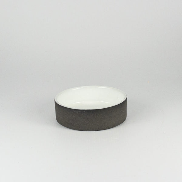 Ramekin C - Black Clay with White Glaze