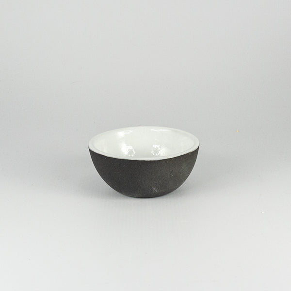Singita Ramekin - Black Clay White Glaze