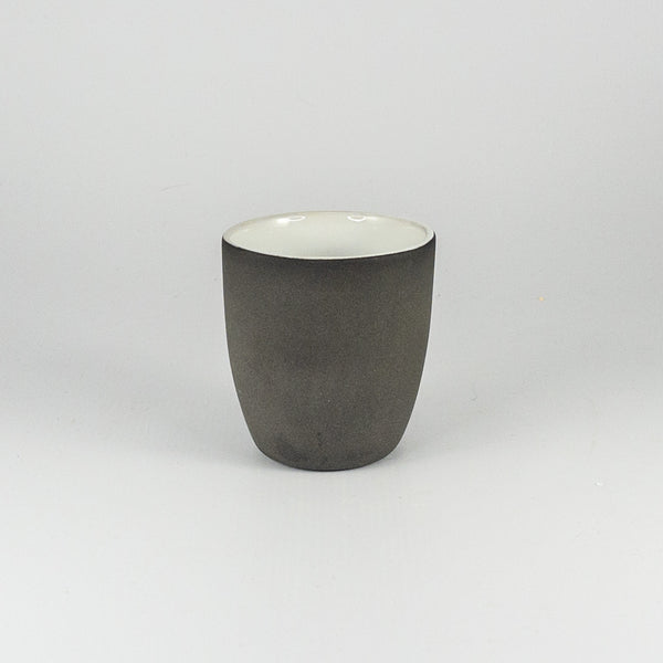Diana Espresso Mug - Black Clay with White Glaze