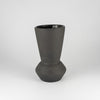 Julia Vase Small - Black Clay with White Glaze
