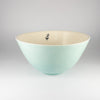 Salad Bowl Large Turquoise Gloss - with Lip