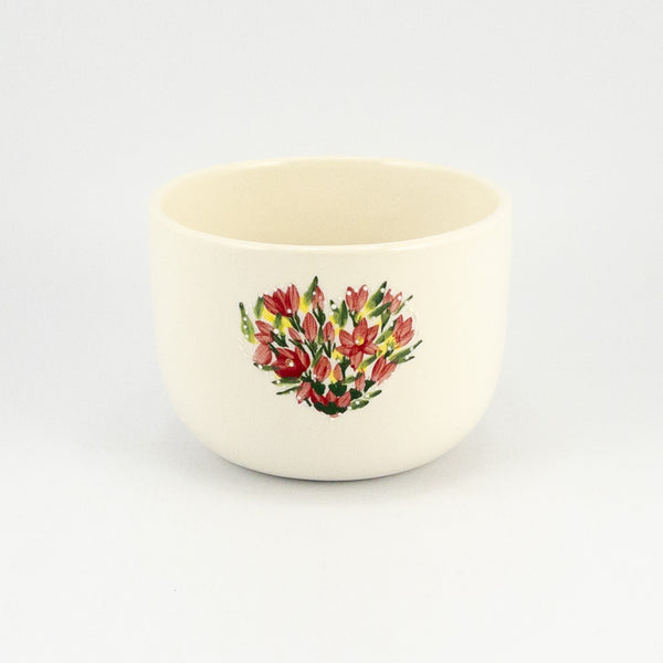 Emma Bowl Medium - Floral Heart