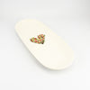 Flat Oval Medium - Floral Heart