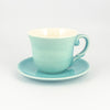 Tea Cup & Saucer - Turquoise Gloss