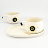 Cup and Saucer Snack Evil Eye (Set of 2)