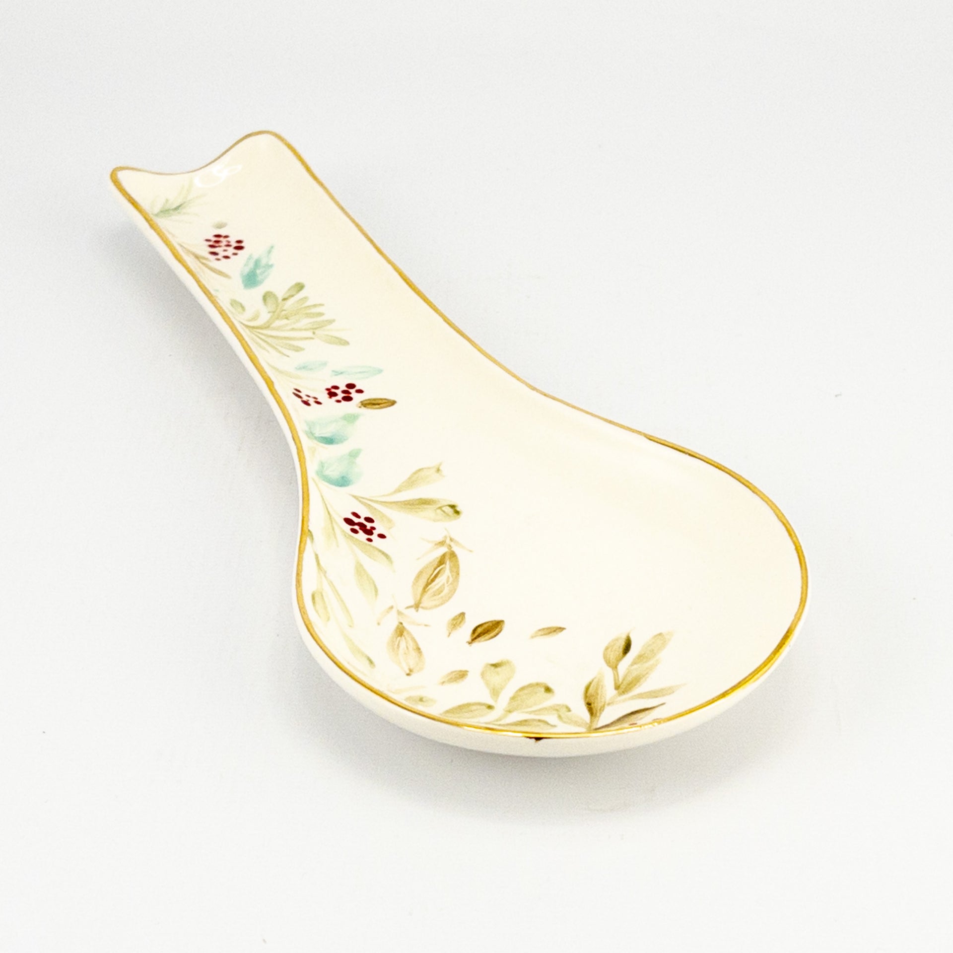 Spoon Rest Flat Jingle Bell (with Gold)