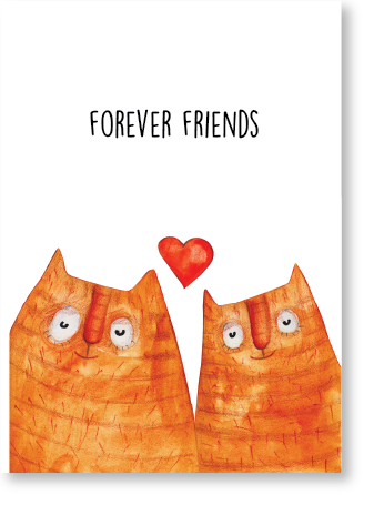 PAUSE Greeting Cards “Forever Friends”
