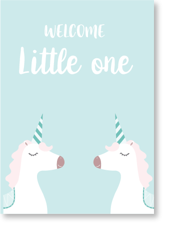PAUSE Greeting Cards “Welcome Little One”