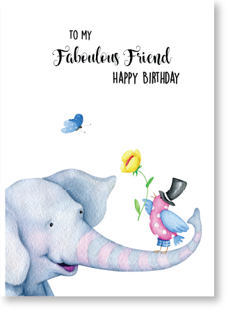 PAUSE Greeting Cards “Fabulous Friend - Happy Birthday”