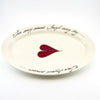 Oval Platter Large Heart & Words