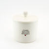 Small Jar - Ceramic Lid White Gloss - A Teacher...