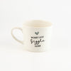 Mug C Candy Love Grey-Worry less giggle more