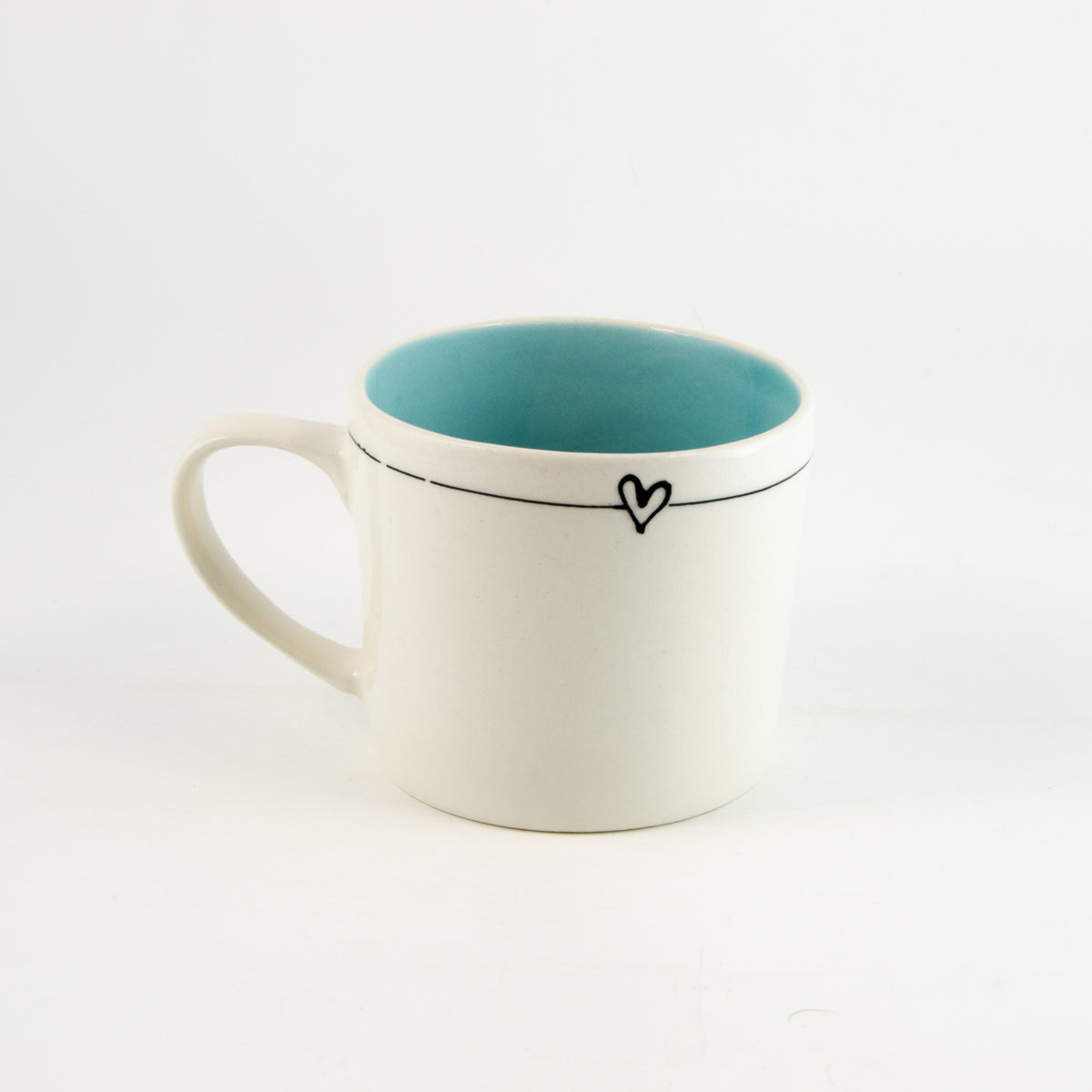 Mug C Candy Love - stripe with heart