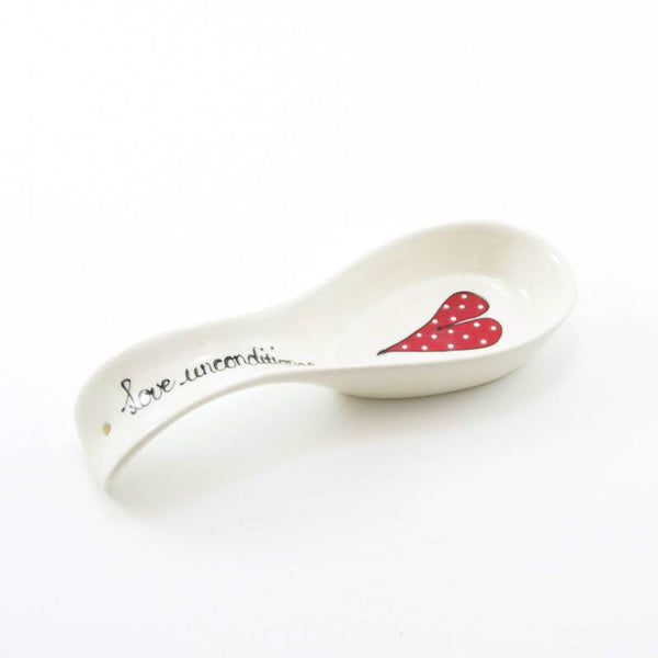 Spoon Rest Deep Heart & Words