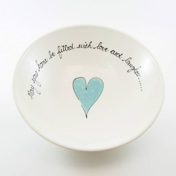 Pasta Bowl Medium Heart & Words