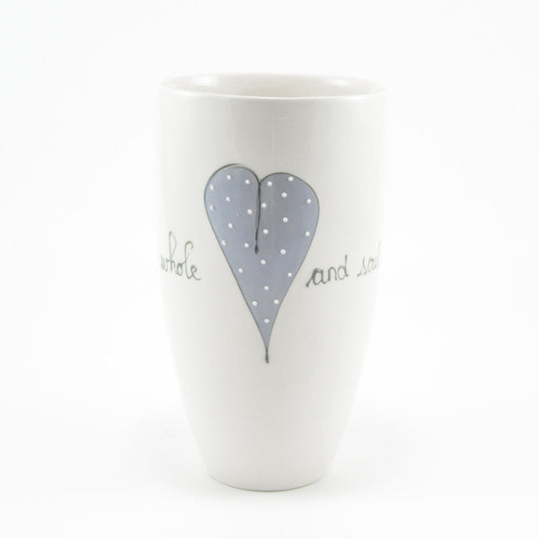 Bullet Vase Heart & Words