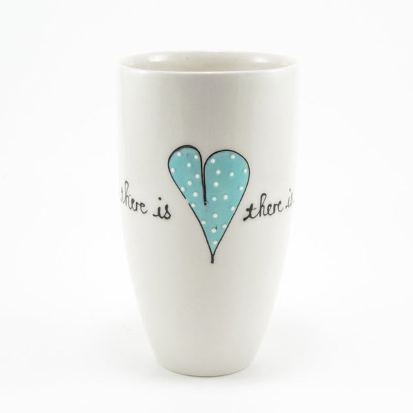 Bullet Vase Heart & Words