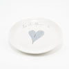 Wonky Side Plate Heart & Words