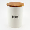 Large Jar - White Gloss - Cookies