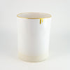 Cylinder Vase White & Gold