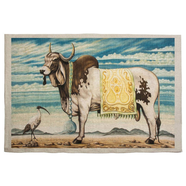 Indian Bull & Ibis (200 x 140 cm)