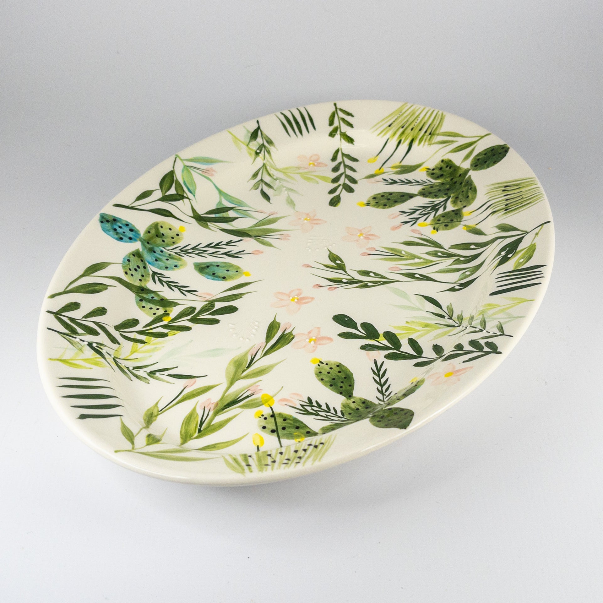 Oval Platter Large - Oasis Green