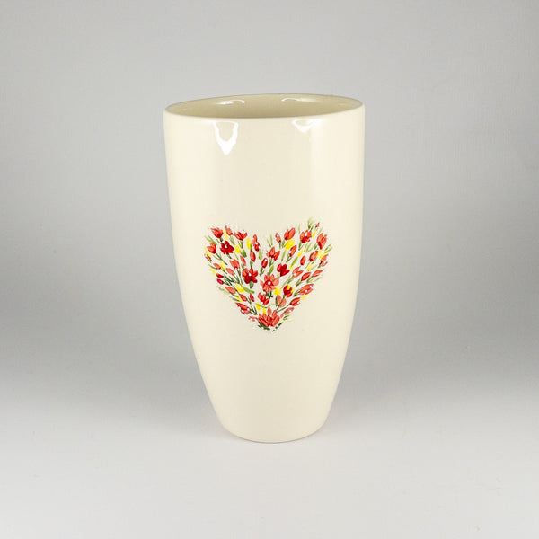 Bullet Vase - Floral Heart