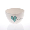 Breakfast Bowl Heart & Words