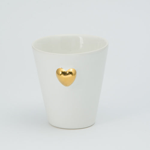 V Candle with Gold Heart (3D)