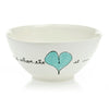 Salad Bowl Small Heart & Words