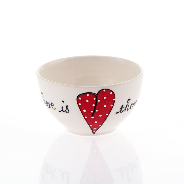 Breakfast Bowl Heart & Words