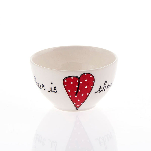 Breakfast Bowl Heart & Words