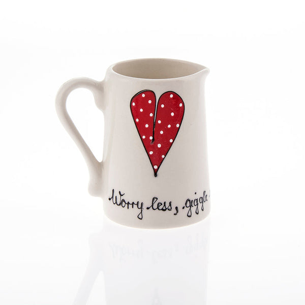 Milk Jug Heart & Words